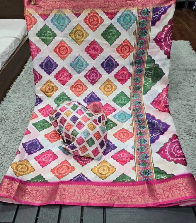 Jk Designer Dola Jacquard Printed Saree Wholesale Price In Surat